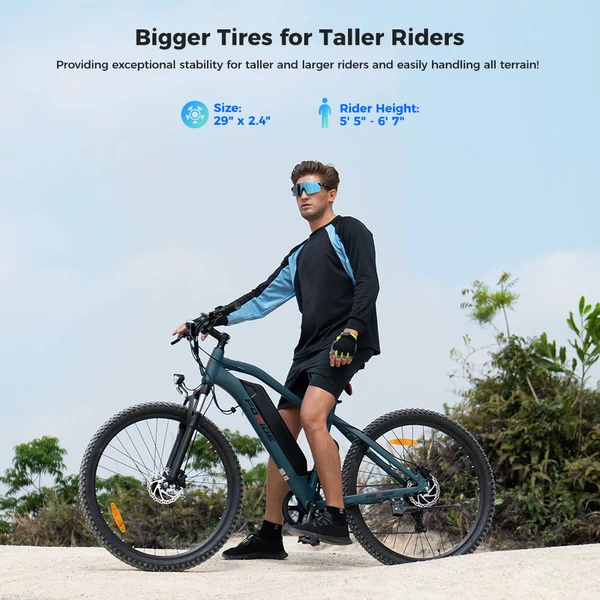 Foride Xtremer 3 elektromos kerékpár, 250W motor, 48V 12Ah akku, 29” gumi, 25 km/h, 120 km hatótáv, hidraulikus fék, rugóvilla, Shimano 7 sebesség