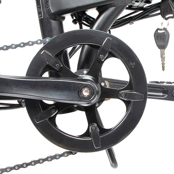 SAMEBIKE 20LVXD30-II összecsukható elektromos kerékpár, 20" kerék, 48V 350W motor, 10Ah akku, 30 km/h – Fekete