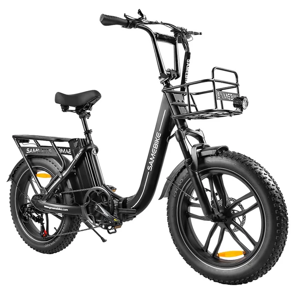 SAMEBIKE C05 Pro elektromos kerékpár, 500W motorral, 36V 13Ah akkumulátorral, 20×4” gumik, 35 km/h, 70 km hatótáv – Fekete