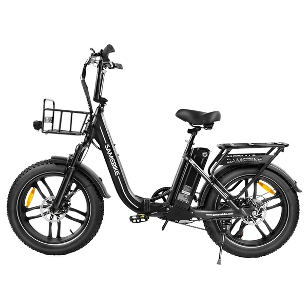 SAMEBIKE C05 Pro elektromos kerékpár, 500W motorral, 36V 13Ah akkumulátorral, 20×4” gumik, 35 km/h, 70 km hatótáv – Fekete