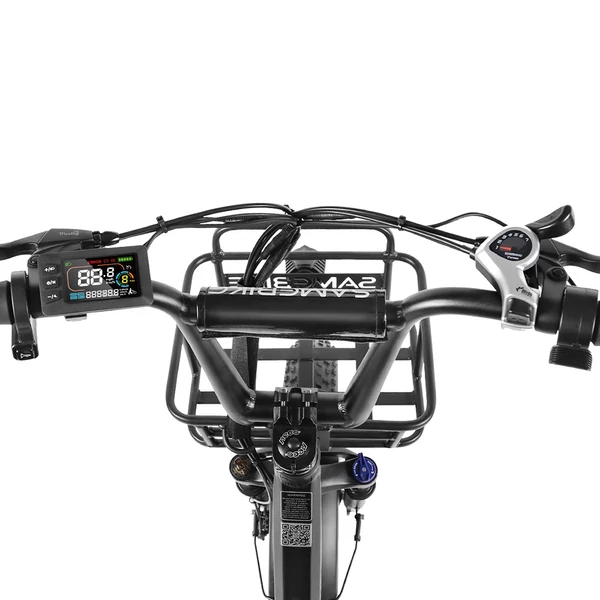 SAMEBIKE C05 Pro elektromos kerékpár, 500W motorral, 36V 13Ah akkumulátorral, 20×4” gumik, 35 km/h, 70 km hatótáv – Fekete