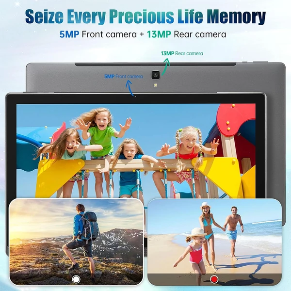 MESWAO B1 tablet 14,1" Full HD IPS kijelzővel, 6GB RAM, 128GB tárhely, Android 13, WiFi 5, BT 5.2, 13+5MP, 10000mAh, 4 hangszóró - Arany