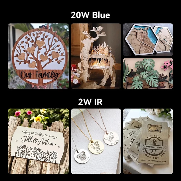 Creality Falcon A1 Pro 20W lézergravírozó + forgató egység + 150W füstelszívó