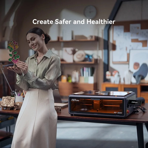 Creality Falcon A1 Pro 20W lézergravírozó + forgató egység + 150W füstelszívó