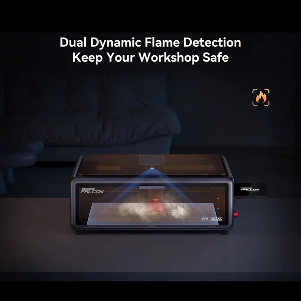 Creality Falcon A1 Pro 20W lézer + 150W füstelszívó + lézerágy – professzionális gravírozó szett