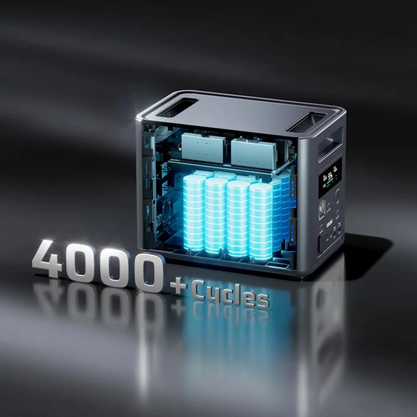 AFERIY Nomad1800 hordozható erőmű – 1024Wh LiFePO4 akkumulátor, 1800W tiszta szinusz, <10 ms UPS, 9 kimenet, 140W USB‑C PD, gyors dupla töltés