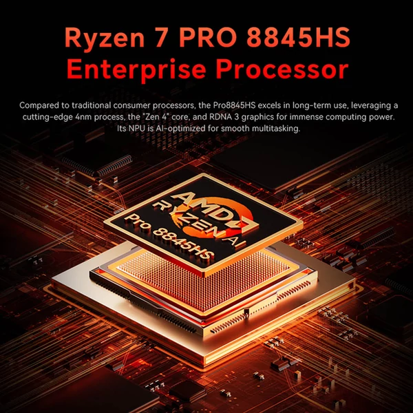 AOOSTAR WTR MAX 11 fiókos NAS Mini PC barebone, R7 Pro 8845HS, 10G/2.5G LAN, USB4, EU csatlakozó