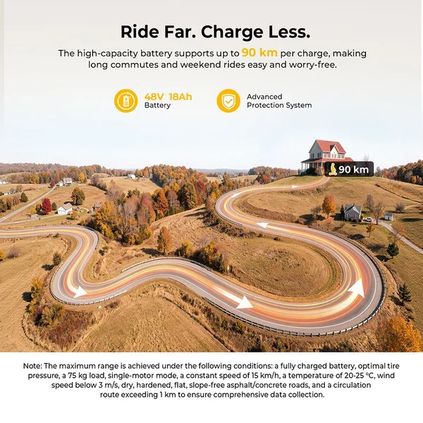 Ausom K20 Pro elektromos roller – 2×1000W motor, 48V 18Ah akku, 60 km/h, 90 km hatótáv, 10" kerék, első‑hátsó tárcsafék, NFC nyitás
