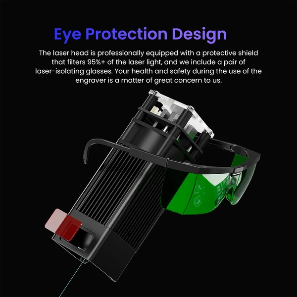 LONGER Ray5 Mini 5.5W lézergravírozó – 0.08mm pont, 12000mm/perc, 130×130mm, 8mm vágás, WiFi/USB/App, fa/akril/bőr/fém/kerámia