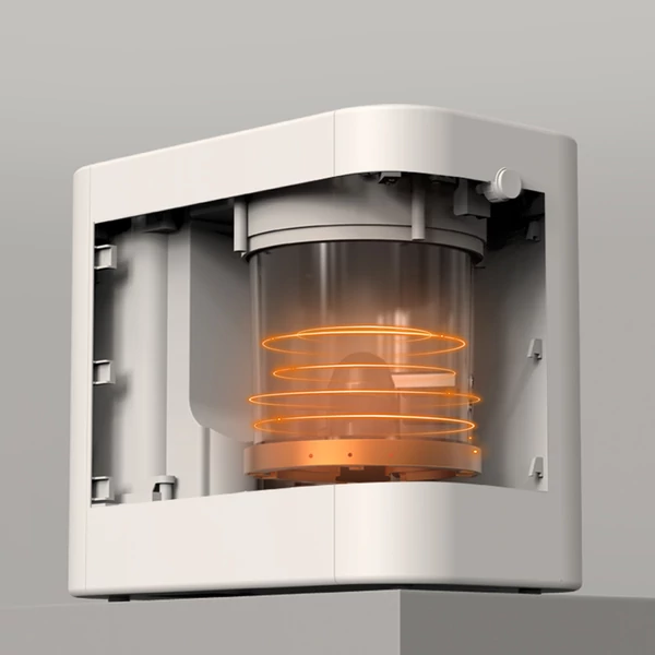 BEECO HQD‑260C elektromos konyhai komposztáló, 2.5L, 470W, szagmentes, automata tisztítás, 6 üzemmód, kompakt ablakos dizájn – Lotte fehér