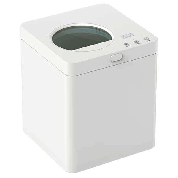 BEECO HQD‑260‑Plus konyhai komposztáló, 2.5L, gyors szárítás és darálás, 550W, szagtalan aktívszén szűrővel, digitális kijelző – Fehér