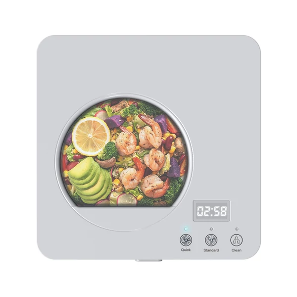 BEECO HQD‑260‑Plus konyhai komposztáló, 2.5L, gyors szárítás és darálás, 550W, szagtalan aktívszén szűrővel, digitális kijelző – Fehér