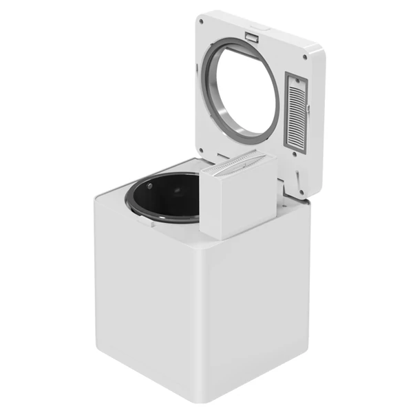 BEECO HQD‑260‑Plus konyhai komposztáló, 2.5L, gyors szárítás és darálás, 550W, szagtalan aktívszén szűrővel, digitális kijelző – Fehér