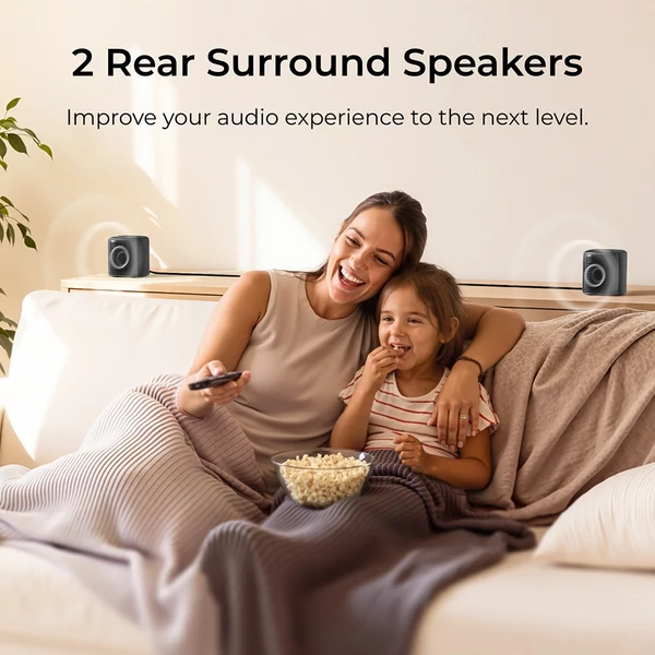 Ultimea Aura S4T 7.1 hangrendszer mélynyomóval, 4 surround hangfallal, 360° virtuális térhangzás, HDMI eARC, Bluetooth 6.0