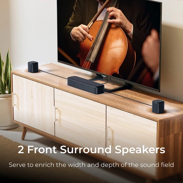 Ultimea Aura S4T 7.1 hangrendszer mélynyomóval, 4 surround hangfallal, 360° virtuális térhangzás, HDMI eARC, Bluetooth 6.0