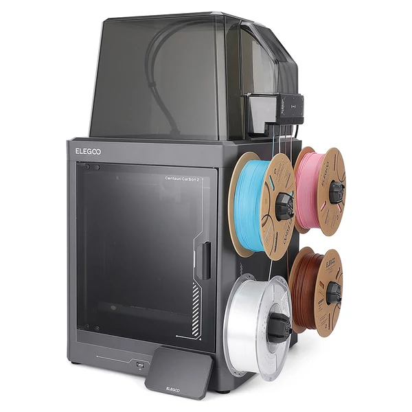 Elegoo Centauri Carbon 2 3D nyomtató csomag + 4 kg HS PETG filament (pink‑fehér/kék‑lila/indigó‑fehér/kék‑zöld)