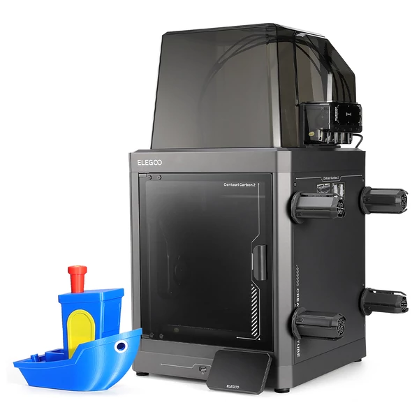 Elegoo Centauri Carbon 2 3D nyomtató csomag + 4 kg Mecpow HS PLA+ filament (fehér/lila/szürke/fekete)