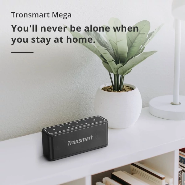 Tronsmart Mega SoundPulse Bluetooth hangszóró – 40W, 3D digitális hang, TWS, érintésvezérlés - fekete