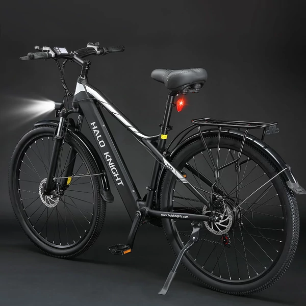Halo Knight H02 elektromos kerékpár: 750W motor, 48V 16Ah akku, 29" kerekek, 50km/h sebesség, Shimano 21 sebesség, mechanikus tárcsafék - fekete