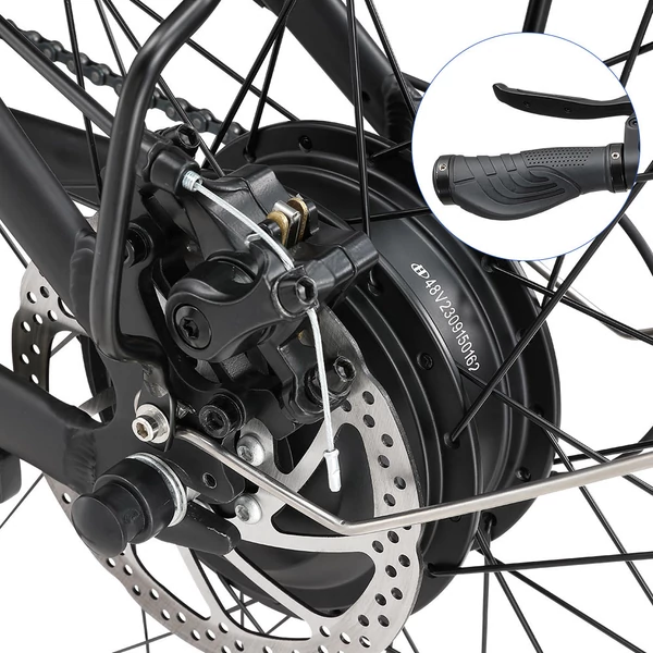 Halo Knight H02 elektromos kerékpár: 750W motor, 48V 16Ah akku, 29" kerekek, 50km/h sebesség, Shimano 21 sebesség, mechanikus tárcsafék - fekete