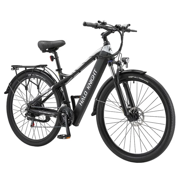 Halo Knight H02 elektromos kerékpár: 750W motor, 48V 16Ah akku, 29" kerekek, 50km/h sebesség, Shimano 21 sebesség, mechanikus tárcsafék - fekete