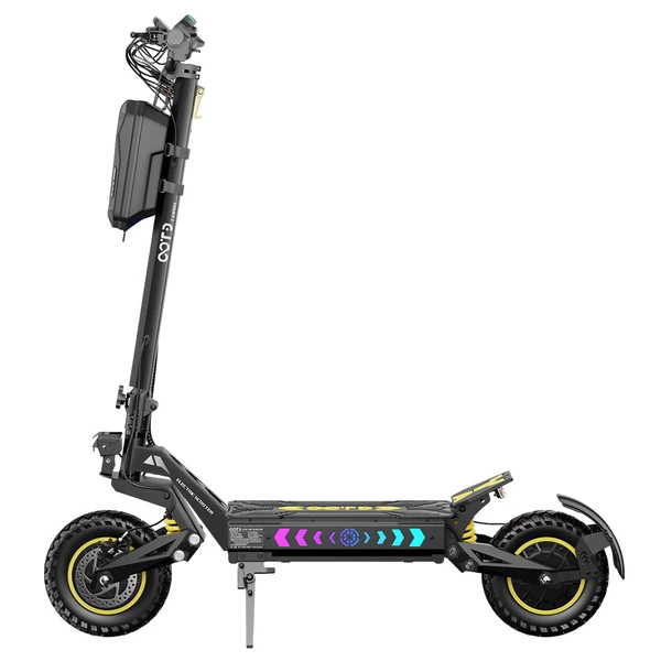 OOTD T10 Pro elektromos roller – 2×1300W motor, 52V 23.4Ah akku, 11” kerék, 65 km/h, 70 km hatótáv, hidraulikus fék, rugós felfüggesztés