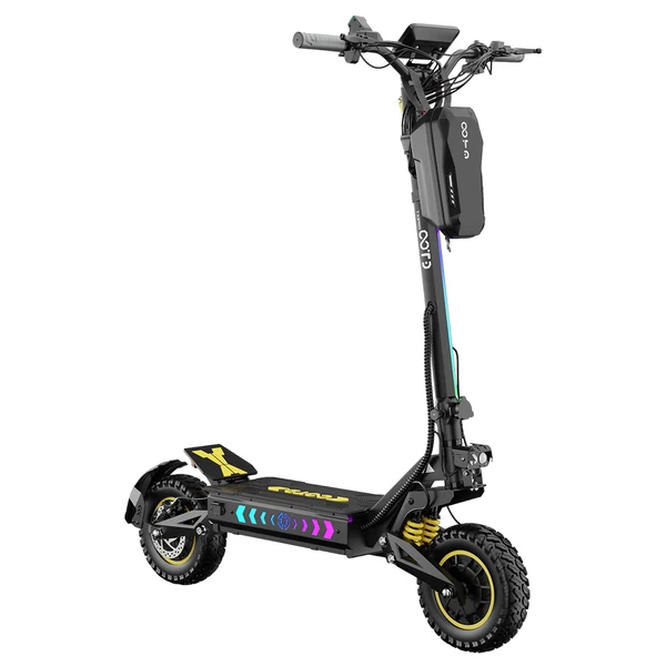 OOTD T10 Pro elektromos roller – 2×1300W motor, 52V 23.4Ah akku, 11” kerék, 65 km/h, 70 km hatótáv, hidraulikus fék, rugós felfüggesztés