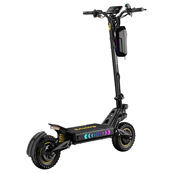 OOTD T10 Pro elektromos roller – 2×1300W motor, 52V 23.4Ah akku, 11” kerék, 65 km/h, 70 km hatótáv, hidraulikus fék, rugós felfüggesztés