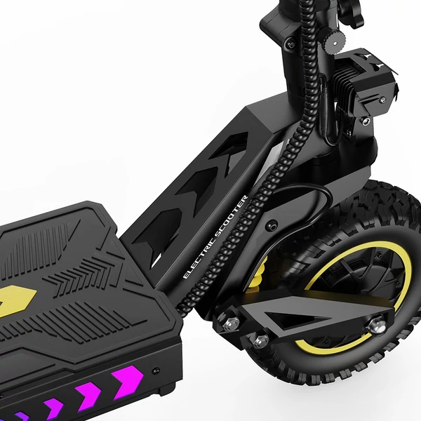 OOTD T10 Pro elektromos roller – 2×1300W motor, 52V 23.4Ah akku, 11” kerék, 65 km/h, 70 km hatótáv, hidraulikus fék, rugós felfüggesztés