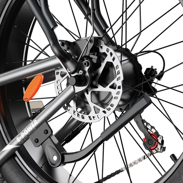 FENGQS H6PRO elektromos kerékpár, 2x1000W, 52V 17,5Ah, 26x4.0 fat bike gumi, 60 km/h, 140 km hatótáv, 7 fokozat, LCD – Szürke