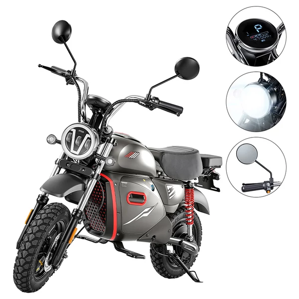 Y18 elektromos motor 2000W teljesítménnyel, 48V 20Ah akkumulátorral, 55 km/h végsebességgel és 90 km hatótávval