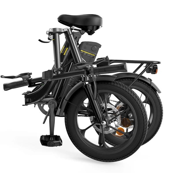 U4 összecsukható elektromos kerékpár, 500W motor, 36V 10.4Ah akku, 90 km hatótáv, 30 km/h, 16” kerék, első rugózás, dupla tárcsafék, LCD kijelző