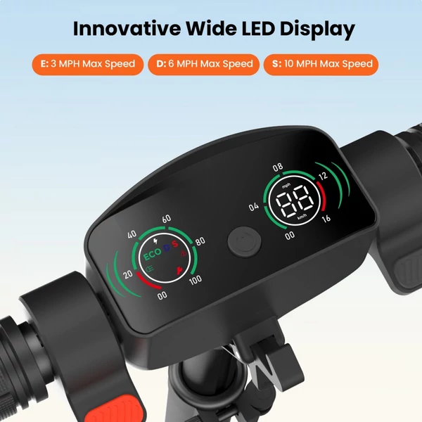 iScooter K6 gyerek elektromos roller, 150W motorral, 16 km/h, 9 km hatótáv, állítható, összecsukható, LED-del és Bluetooth-szal