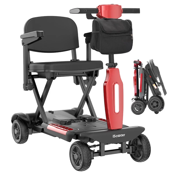 iScooter X11 elektromos moped, 250W motorral, 24V 15.6Ah akkuval, 7 km/h, 35 km hatótáv, stabil 4 kerekű kialakítás, LED kijelző, 120 kg teherbírás