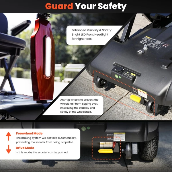 iScooter X11 elektromos moped, 250W motorral, 24V 15.6Ah akkuval, 7 km/h, 35 km hatótáv, stabil 4 kerekű kialakítás, LED kijelző, 120 kg teherbírás