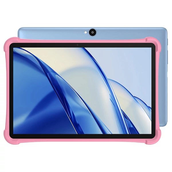 ALLDOCUBE iPlay 70 SE gyermek tablet, 10.1'' IPS, 3GB+64GB, Android 15, WiFi 6, LTE, 5500mAh - Kék, pink tokban