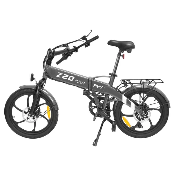 PVY Z20 Pro összecsukható elektromos kerékpár, 250W, 36V 14Ah kivehető akkumulátor, 20×2.3” gumi, akár 100 km hatótáv, Shimano 6 sebesség – Szürke