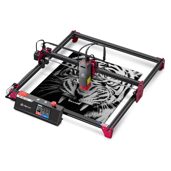 AlgoLaser DIY KIT MK2 10W lézergravírozó, 3.5" érintőkijelzővel, 0.01mm pontossággal, 12 000mm/perc sebességgel, 400×435mm munkaterület