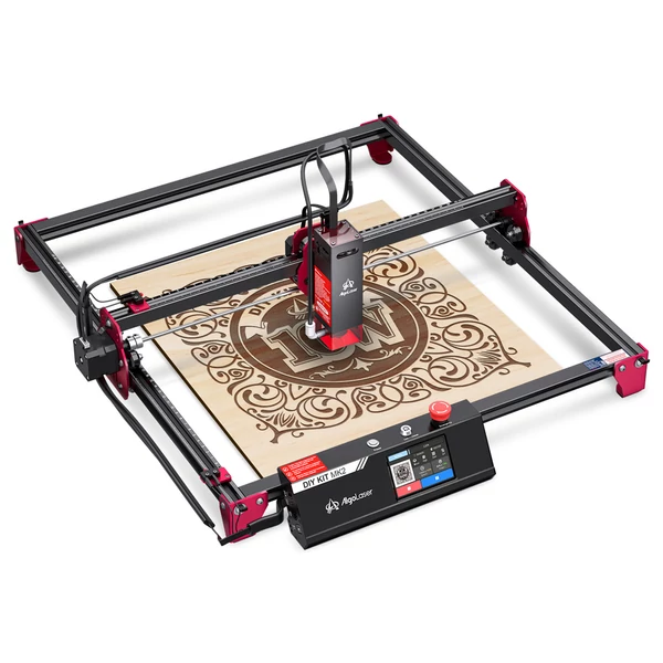 AlgoLaser DIY KIT MK2 10W lézergravírozó, 3.5" érintőkijelzővel, 0.01mm pontossággal, 12 000mm/perc sebességgel, 400×435mm munkaterület