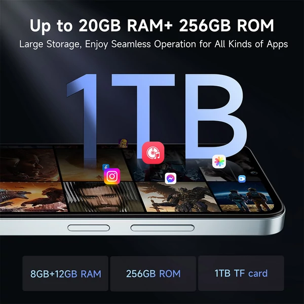 FOSSiBOT S2 4G okostelefon, Android 14, 8GB/256GB, 6.72'' FHD kijelző, 5000mAh, 50+16MP kamera, Dual SIM, NFC – Szürke