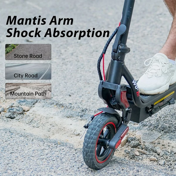 iScooter W8 elektromos roller, 500W motor, 48V 10.4Ah akku, 40 km hatótáv, 9.3” kerék, tárcsa+dobfék, dupla rugózás, irányjelző, app vezérlés