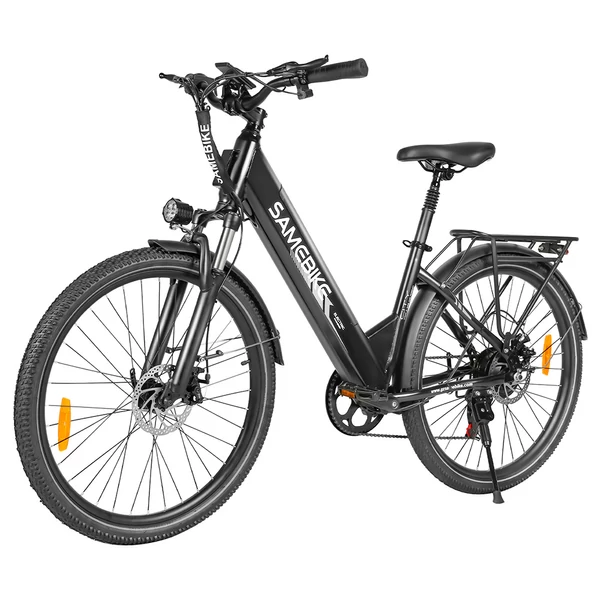 SAMEBIKE RS-A01 Pro-T elektromos kerékpár, 500W motor, 36V 15Ah akku, 26” kerék, 32 km/h, 90 km hatótáv, Shimano 7 sebesség – Fekete