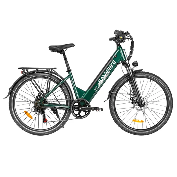 SAMEBIKE RS-A01 Pro-T elektromos kerékpár, 500W motor, 36V 15Ah akku, 26” kerék, 32 km/h, 90 km hatótáv, Shimano 7 sebesség – Zöld