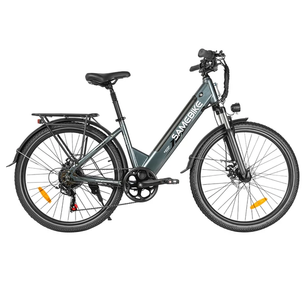 SAMEBIKE RS-A01 Pro-T elektromos kerékpár, 500W motor, 36V 15Ah akku, 26” kerék, 32 km/h, 90 km hatótáv, Shimano 7 sebesség – Szürke