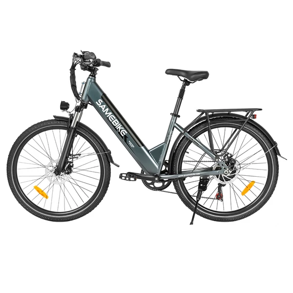 SAMEBIKE RS-A01 Pro-T elektromos kerékpár, 500W motor, 36V 15Ah akku, 26” kerék, 32 km/h, 90 km hatótáv, Shimano 7 sebesség – Szürke