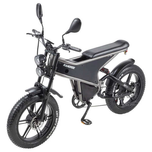 RANDRIDE DM711 elektromos fatbike, 2×1000W motorral, 48V 20Ah akkuval, 20×4.0 gumik, 45 km/h, 60 km hatótáv, Shimano fék, dupla rugózás