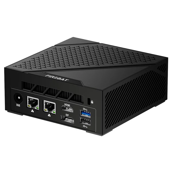 FIREBAT AM02 mini PC – Ryzen 5 6600H, 16GB RAM, 512GB SSD, 4K hármas kijelző (Type‑C/DP/HDMI), WiFi 6, BT 5.2, USB3.2, LAN