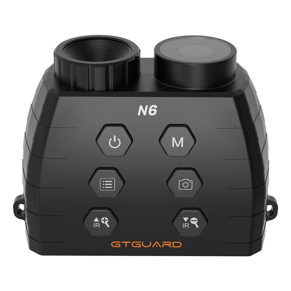 GTGUARD N6 digitális éjjellátó távcső, 300 m IR 850 nm, 12MP, 1080P, 5× zoom, 2.95” kijelző, USB‑C, 128GB TF támogatás