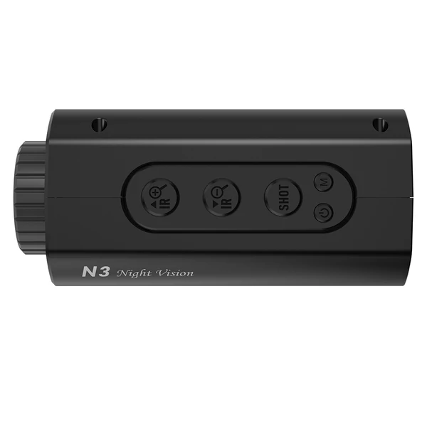 GTGUARD N3 éjjellátó monokulár – 300 m IR (850 nm), 12 MP fotó, 1080P videó, 1–5× digitális zoom, F1.4 lencse, 2000 mAh akku, USB‑C, 128 GB-ig