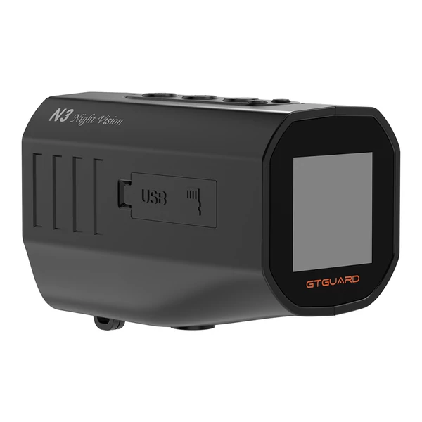 GTGUARD N3 éjjellátó monokulár – 300 m IR (850 nm), 12 MP fotó, 1080P videó, 1–5× digitális zoom, F1.4 lencse, 2000 mAh akku, USB‑C, 128 GB-ig